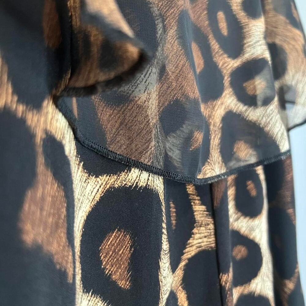 Adele & May leopard print ruffle layered top - Picture 7 of 7
